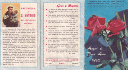 Calendarietto - Orfanotrofio Antoniano Maschile - Santuario S.antonio - Oria - Brindisi - Anno Domini - Catania - Anno 1 - Formato Piccolo : 1961-70