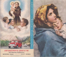 Calendarietto - Orfanotrofio Cristo Re - Antoniano Maschile - Messina - Anno 1962 - Formato Piccolo : 1961-70