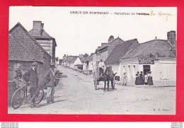 F-80-Crecy En Ponthieu-06A33 Carrefour De L'Authie, De La Maye, Charcutier, Animation, Cpa BE - Crecy En Ponthieu