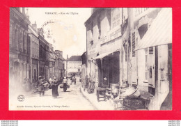 F-72-Vibraye-02A96  La Rue De L'église, Commerces, Cpa - Vibraye