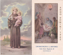 Calendarietto - Orfanotrofio S.antonio - Anno Domini - Catania - Anno 1962 - Formato Piccolo : 1961-70