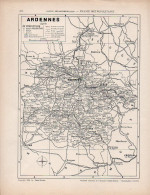 Carte Du Département Des Ardennes - Geographical Maps