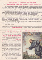 Calendarietto - Pax Et Bonum - Santuario S.giuseppe Da Copertino - Osimo - Ancora - Anno 1962 - Formato Piccolo : 1961-70
