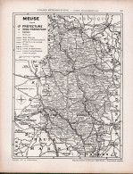 Carte Du Département De Meuse - Geographical Maps