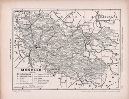 Carte Du Département De Moselle - Geographical Maps