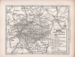 Carte Du Département Du Nord - Arrondissement De DOUAI - Geographical Maps