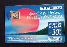 17/ Télécarte France Télécom - Téléphone, Le Fil De La Vie (50 Unités) - Operatori Telecom