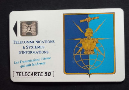 18/  Télécarte Armée, Télécommunications & Systèmes D'informations (50 Unités) - Army