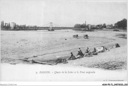 ADWP5-71-0394 - DIGOIN - Quais De La Loire Et Pont Suspendu - Digoin