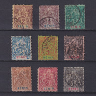 BENIN 1894, Sc# 34-45, CV $65, Part Set, Used - Gebruikt