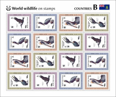 Sierra Leone 2024 WWF Stamps On Stamps. Pelicans. (1087f10) - Ongebruikt