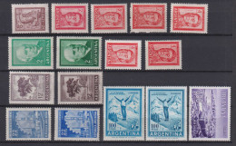 Argentina Mi# 763-71 ** MNH Special With Shades 1961 - Ongebruikt