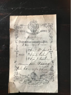 NUITS ST GEORGES PIERRE WISSEREY 11/08/1892 PRIX ECOLE CHRETIENNE  ETAT MOYEN - Diploma & School Reports
