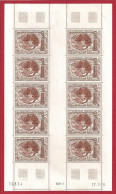 1970 TAAF - Terre Antartiche Francesi Yvert PA 22 Foglio Di 10 MNH ** - Autres & Non Classés