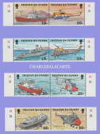 TRISTAN DA CUNHA 2000  HELICOPTERS & SHIPS  S.G. 688--695  U.M. - Tristan Da Cunha
