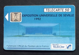 33/  Télécarte France Télécom - Exposition Universelle De Séville, France Télécom Partenaire (50 Unités) - Operatori Telecom