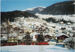 Fiesch - Dorfansicht Im Winter Mit Zug - Fiesch
