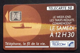 40/  Télécarte  France Télécom - Tarifs Réduits Le Week-end (50 Unités) - Operatori Telecom