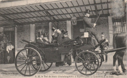 S.M. LE ROI DU SIAM CHULALONGHORN A RAMBOUILLET.  L'ARRIVEE  A LA GARE. - Rambouillet