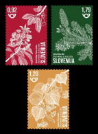 Slovenia 2025 Mih. 1674/76 Flora. Melliferous Plants. Wild Cherry. Small-Leaved Lime. Silver Fir MNH ** - Slovénie