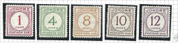 1938 Malaysian States JOHORE - SG D1/D5 - 5 Valori - MLH* - Other & Unclassified