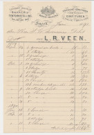 Nota Sneek 1891 - Banket Bakkerij - Friesche Honickoek - Holanda