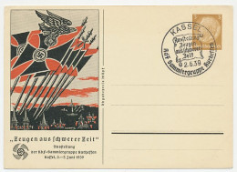 Postal Stationery Germany 1939 Exhibition Kurhessen / Kassel- Nazi Symbols - WW2