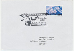 Cover / Postmark USA 2004 National Speleological Society - Bat - Autres & Non Classés