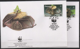 Vanuatu Animaux , Animals , Dieren : Chauve Souris , Bats 1996  4 FDC - Vanuatu (1980-...)