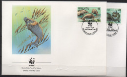 Vanuatu Animaux , Animals , Dieren : Dugong 1988 4 FDC - Vanuatu (1980-...)