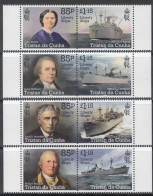 2023 Tristan Da Cunha Liberty Ships Complete Set Of 4 Pairs MNH @ BELOW FACE VALUE - Tristan Da Cunha