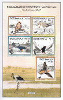 2018 Botswana Birds Kgalagadi Biodiversity Birds  Souvenir Sheet MNH - Botswana (1966-...)