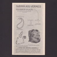 Propaganda Card, Sanitation And Rural Prophylaxis, War On Worms - Salute