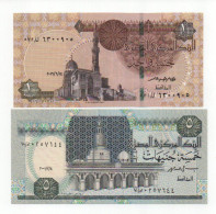 Ägypten  1 Pound 2016 UNC, 5 Pounds 2001 UNC - Egitto
