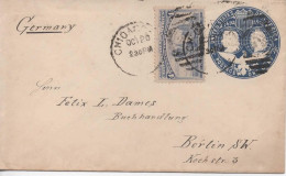 ESTADOS UNIDOS USA A BERLIN COLON COLUMBUS AMERICA 1894 CARABELA - Christopher Columbus