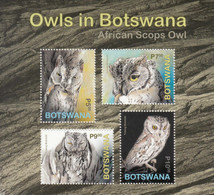 2020 Botswana Owls Hibou Birds Souvenir Sheet MNH - Botswana (1966-...)