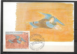 1980 - 290 - Fresque De L'église St Cerni De Nagol - 4 - FDC