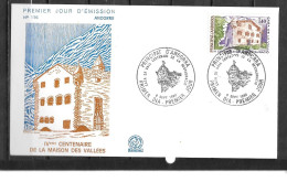1980 - 289 - 400 Ans Maison Des Vallées - 4 - FDC