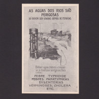 Propaganda Card, Sanitation And Rural Prophylaxis, River Water Is Dangerous - Salute