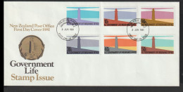 New Zealand FDC 1981 Lighthouse Government Life. Postal Weight 0,04 Kg. Please Read Sales Conditions Under Image Of Lot - Lighthouses