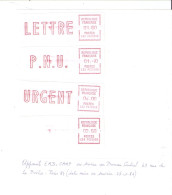 Timbre De Distributeur Référence Yvert: 23 à 26 - 1981-84 LS & LSA Prototypes
