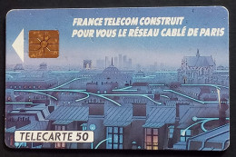 53/ Télécarte  France Télécom - Paris TV Cable (50 Unités) - Operatori Telecom
