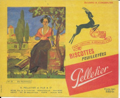 BUVARD  NEUF BISCOTTES  PELLETIER  34 EN PROVENCE - Biscotti