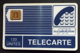 58/ Télécarte  PTT Télécommunication, Puce Schlumberger-SC2 (120 Unités) - Operatori Telecom