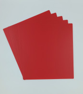LOT DE 10 INTERCALAIRES ROUGES EN PLASTIQUE POUR VOS VINYLES 33T 33 TOURS - Accessories & Sleeves