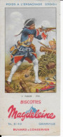 BUVARD  NEUF BISCOTTES  PELLETIER  11 FUSILIER 1750 - Biscotti