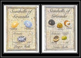 80657b Seashells Of Grenada Mi N°342/343 TB Neuf ** MNH Poissons Fishes Lumpet Shells 1993 - Conchiglie
