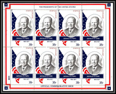 81637 Staffa Scotland Gerald R Ford 1974/1977 President Presidents Of The United States Usa Feuille Sheet ** MNH 1982 - Us Independence
