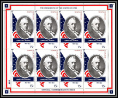 81636 Staffa Scotland James Buchanan 1857/1861 President Presidents Of The United States Usa Feuille Sheet ** MNH 1982 - Us Independence