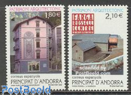 Andorra, Spanish Post 2002 Architecture 2v, Mint NH, Art - Architecture - Ongebruikt